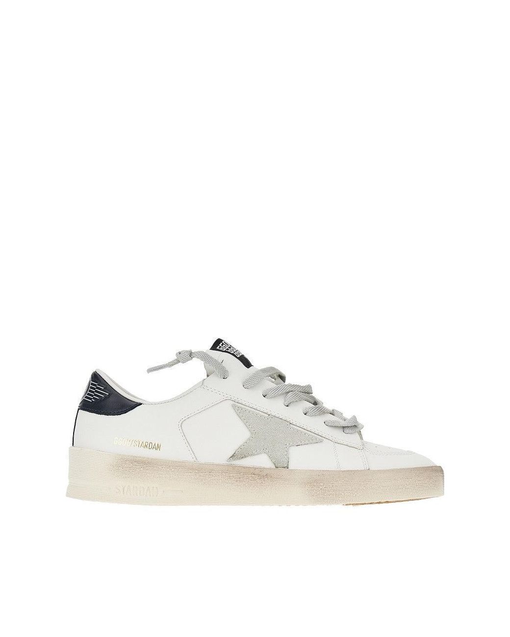 Golden Goose Deluxe Brand White Leather Stardan Sneakers for men