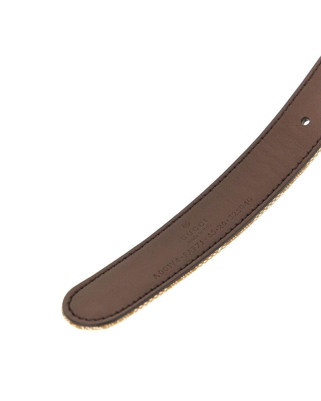 Gucci Natural Reversible Belt With Horsebit Buckle