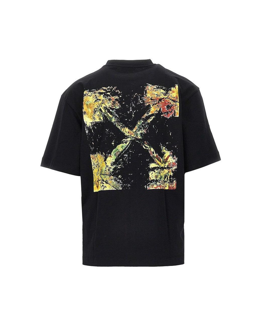 Off-White c/o Virgil Abloh Black 'Motion Arrow Skate' Jersey T-Shirt for men