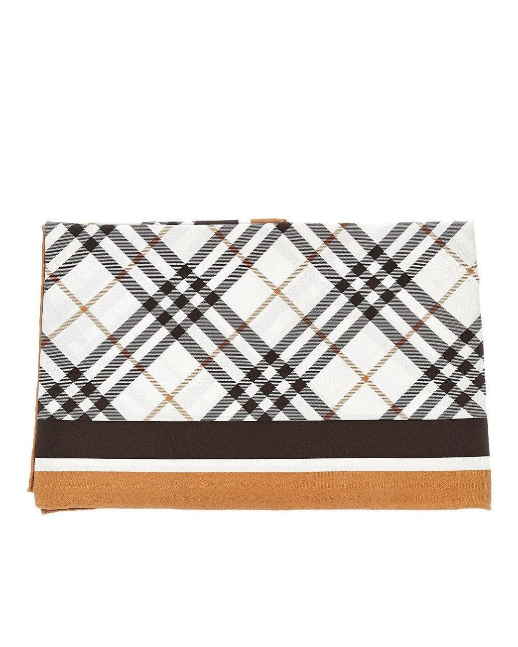 Burberry Metallic Check Silk Scarf