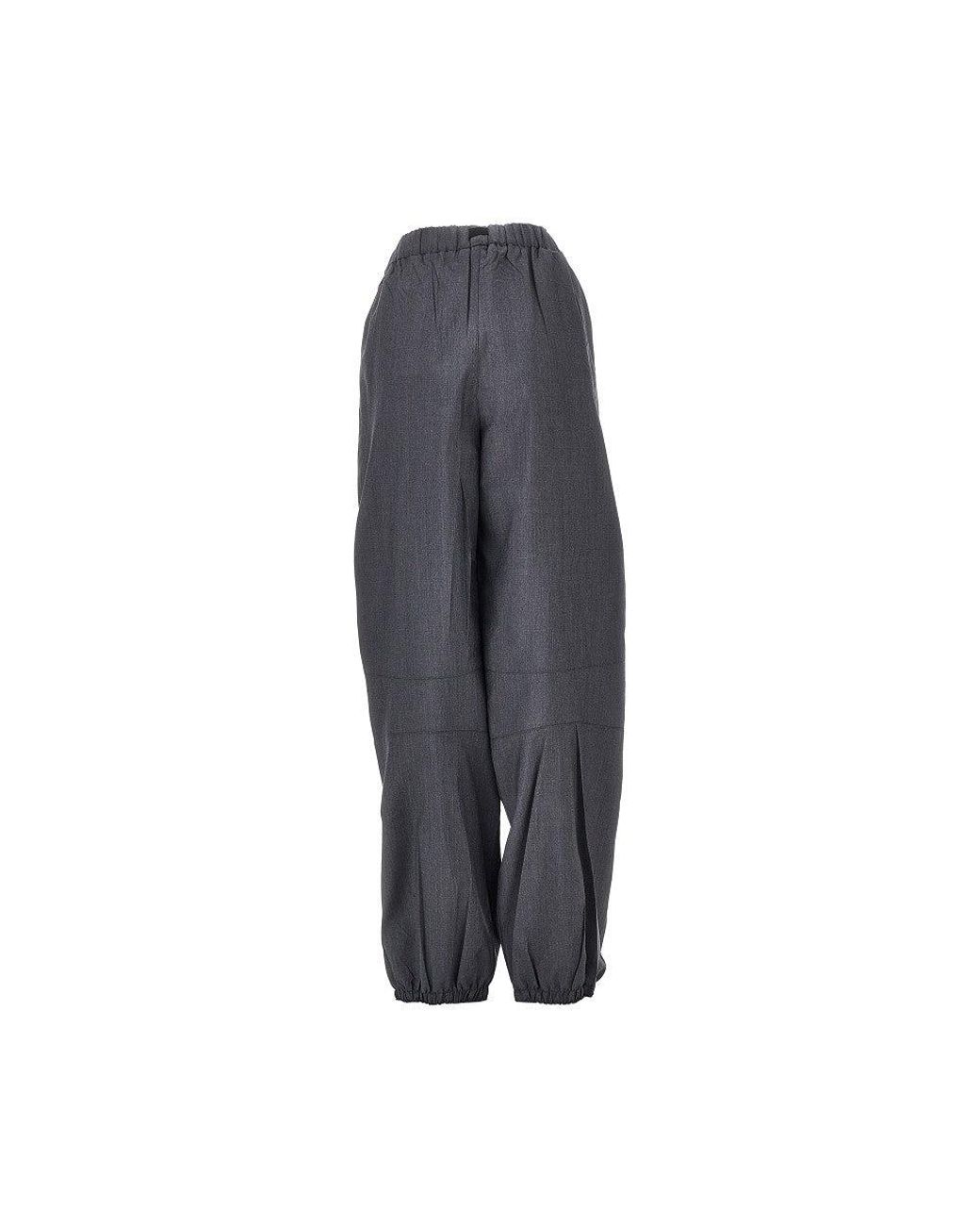 Prada Gray Light Mohair Jogging Pants