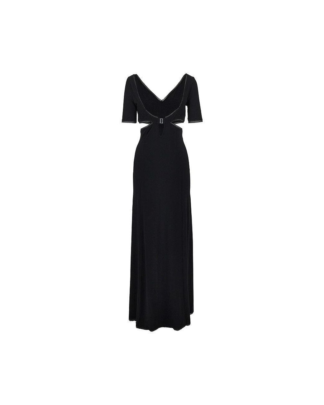 Rabanne Black Floral Embroidery Lingerie Long Dress