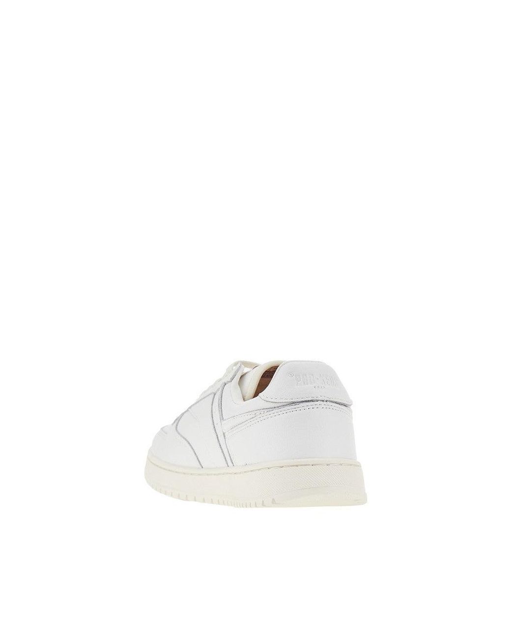 Pro Keds White 'Sky' Leather Sneakers
