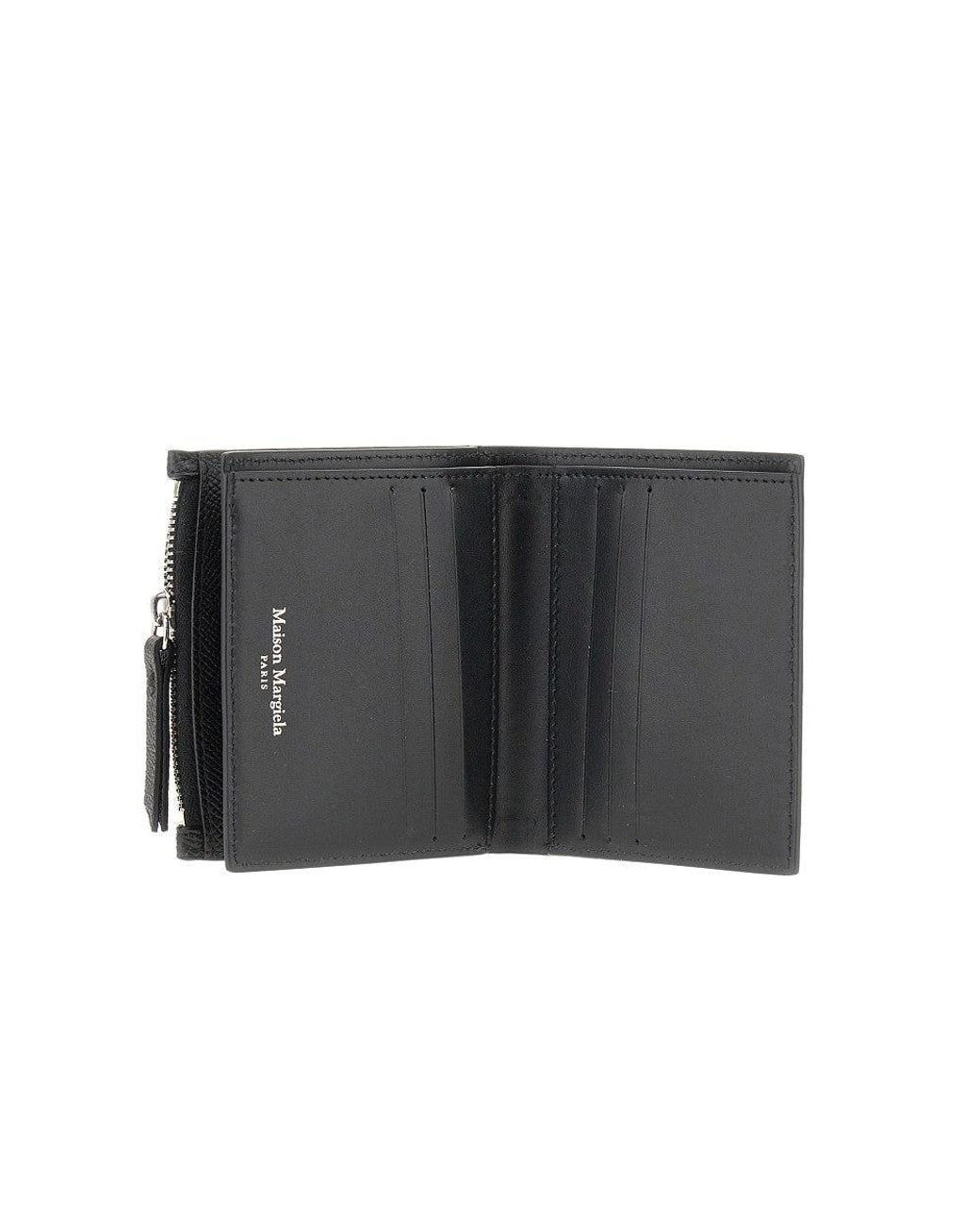 Maison Margiela Black 'Four Stitches' Booklet Wallet