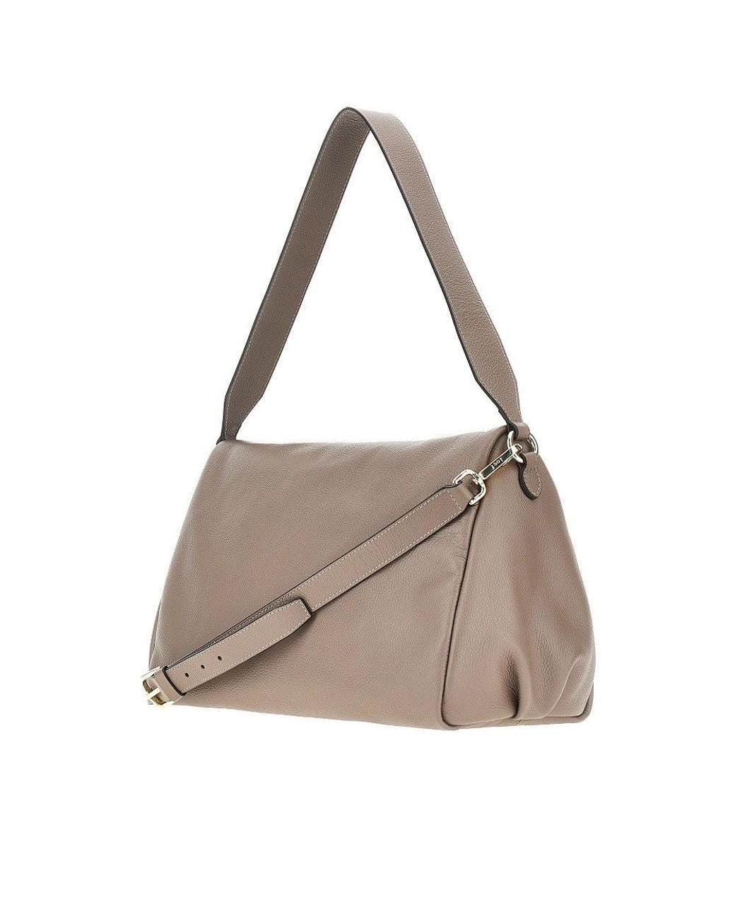 IOEF Gray Grained Leather 'Jill' Bag