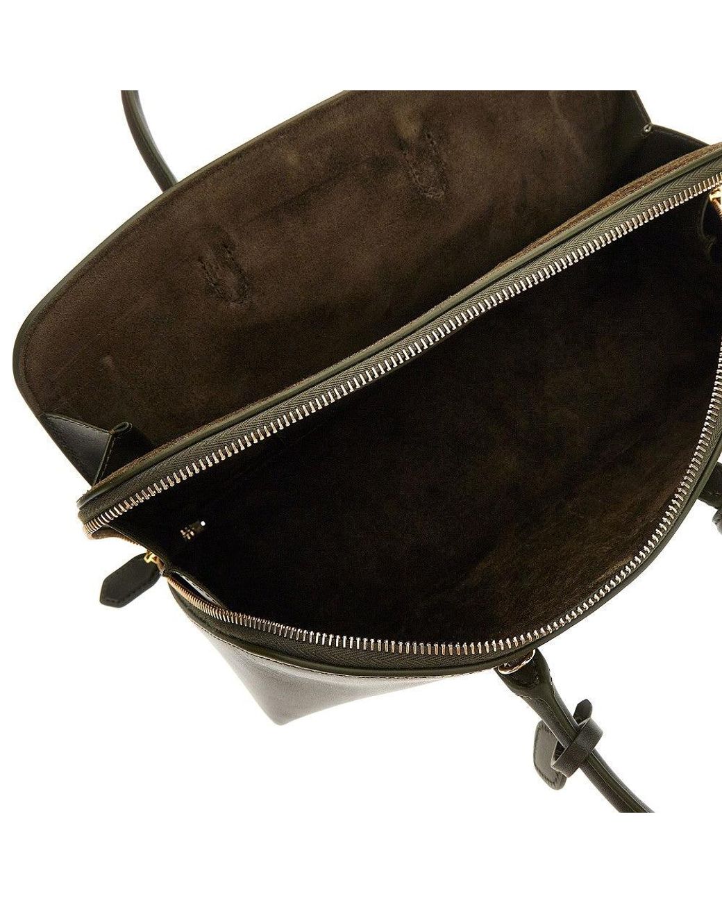 Alaïa Green Box Leather Small 'Delta' Bag