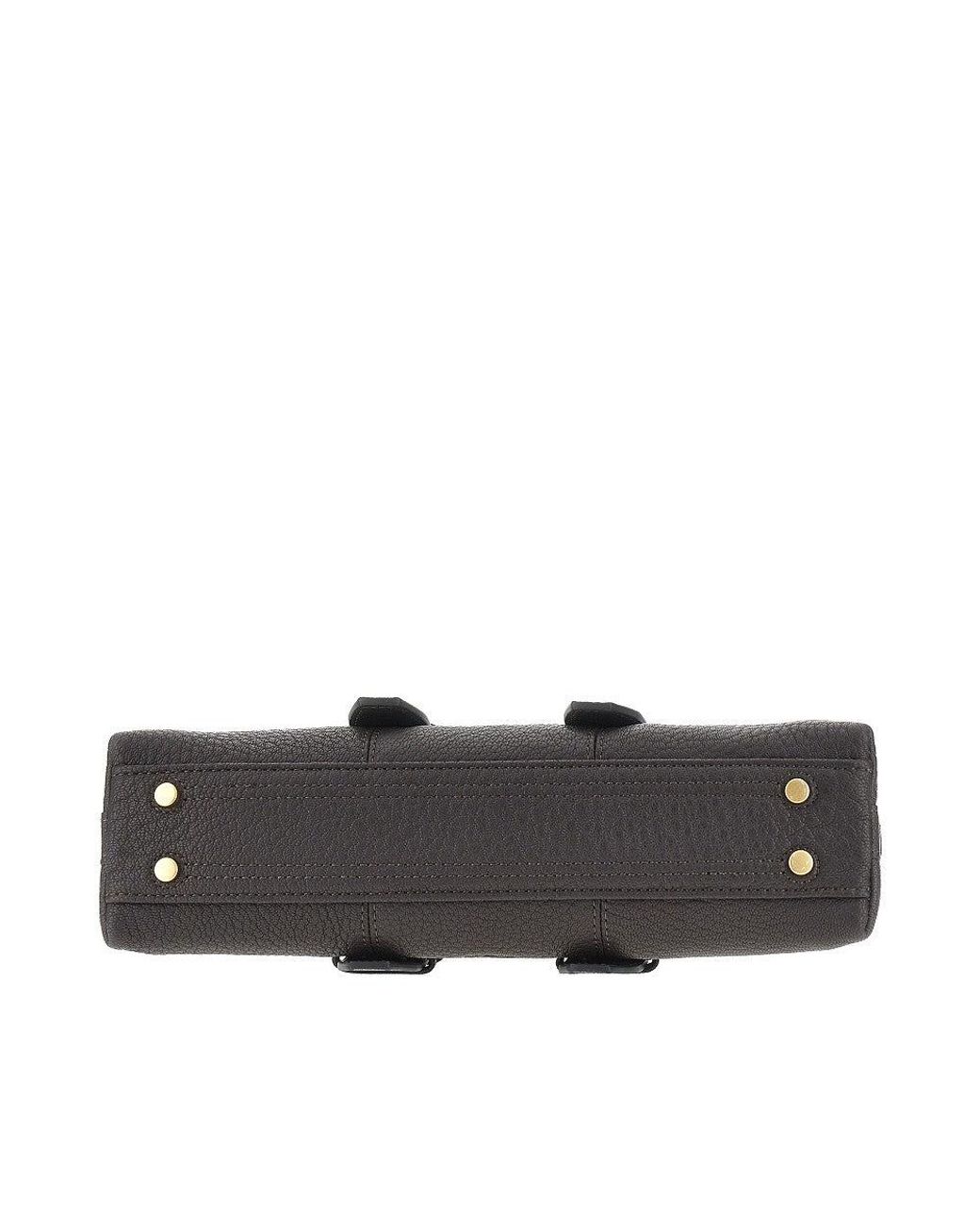 Pinko Black Grained Leather Small 'Escape Bag' Bag