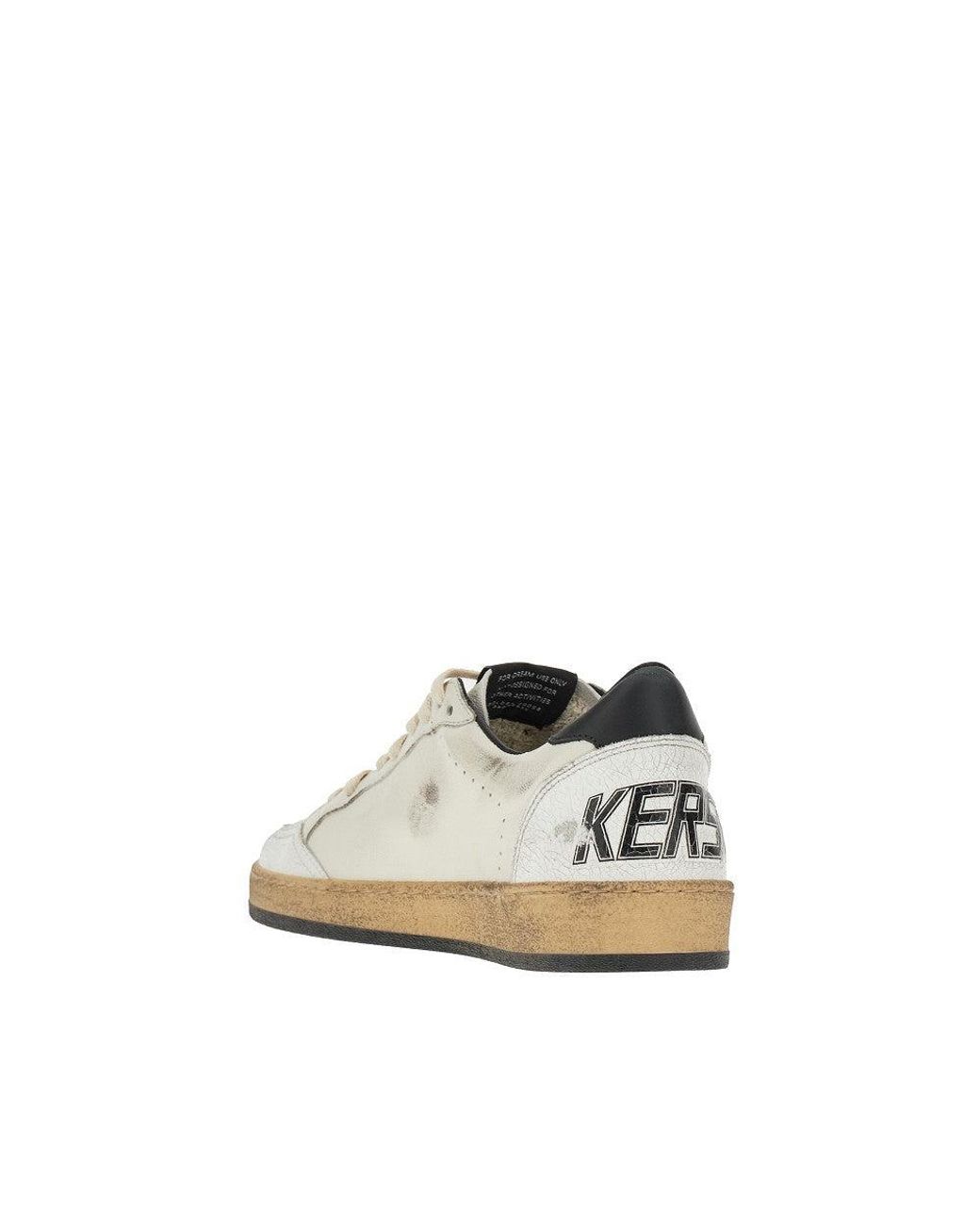 Golden Goose Deluxe Brand Brown 'Ballstar' Leather Sneakers for men