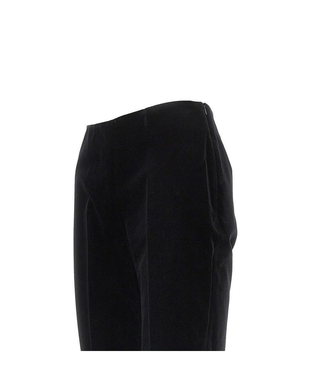 Rohe Black Velvet Cigarette Pants