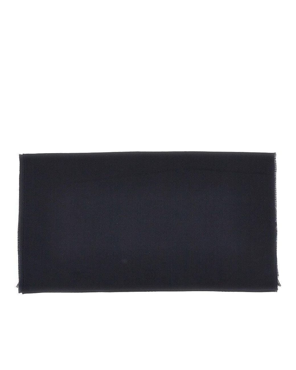 Gucci Blue Silk And Wool Scarf for men