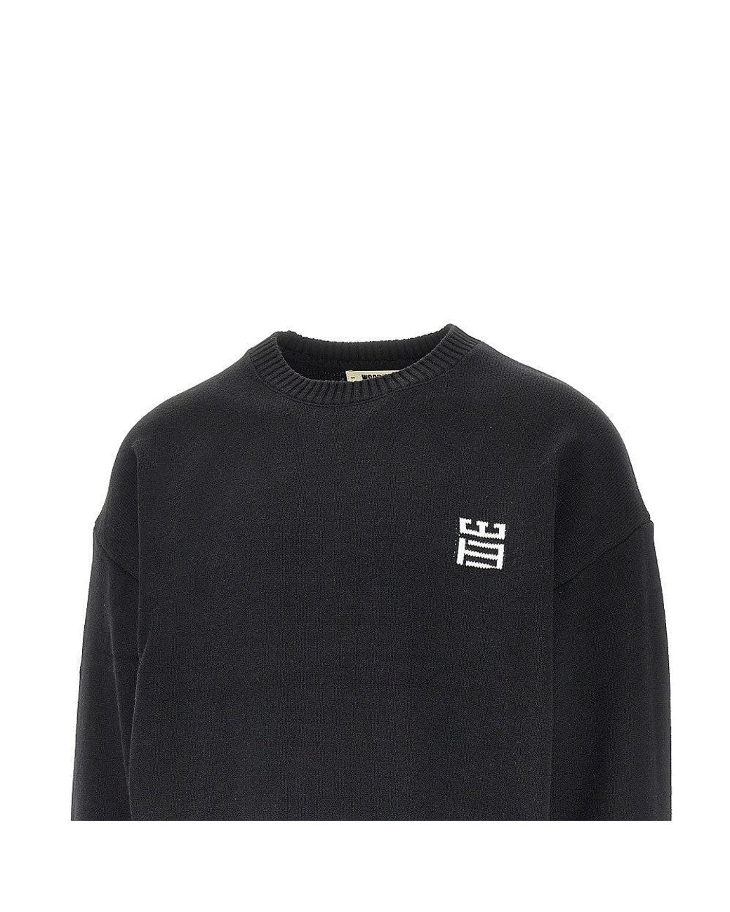 Woodbird Black 'Wbkurt' Cotton-Blend Sweater for men