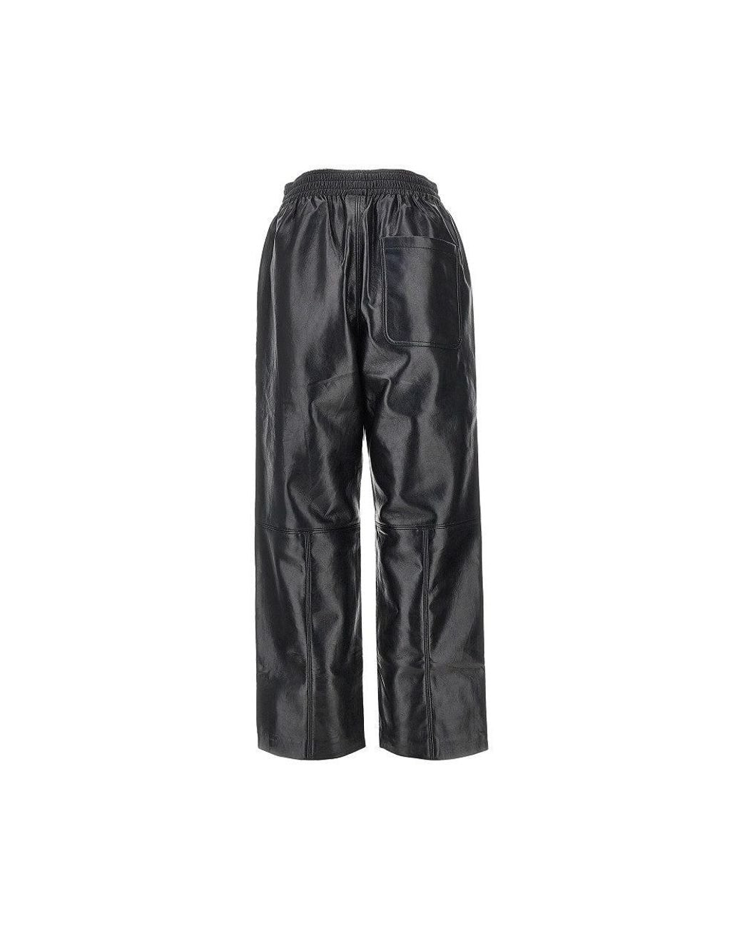 Anine Bing Gray 'Billy' Recycled Leather Pants