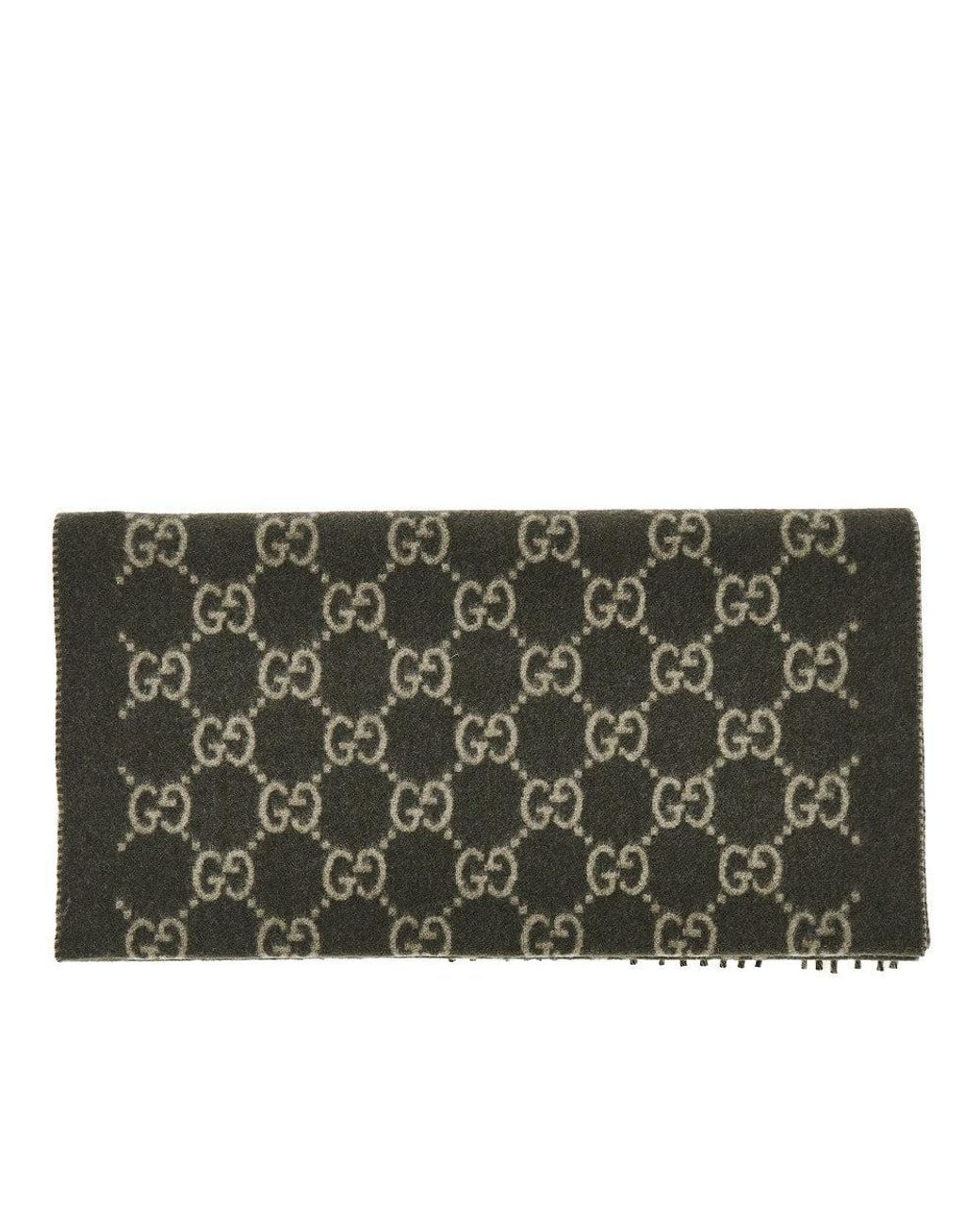 Gucci Metallic Gg Cashmere Scarf for men