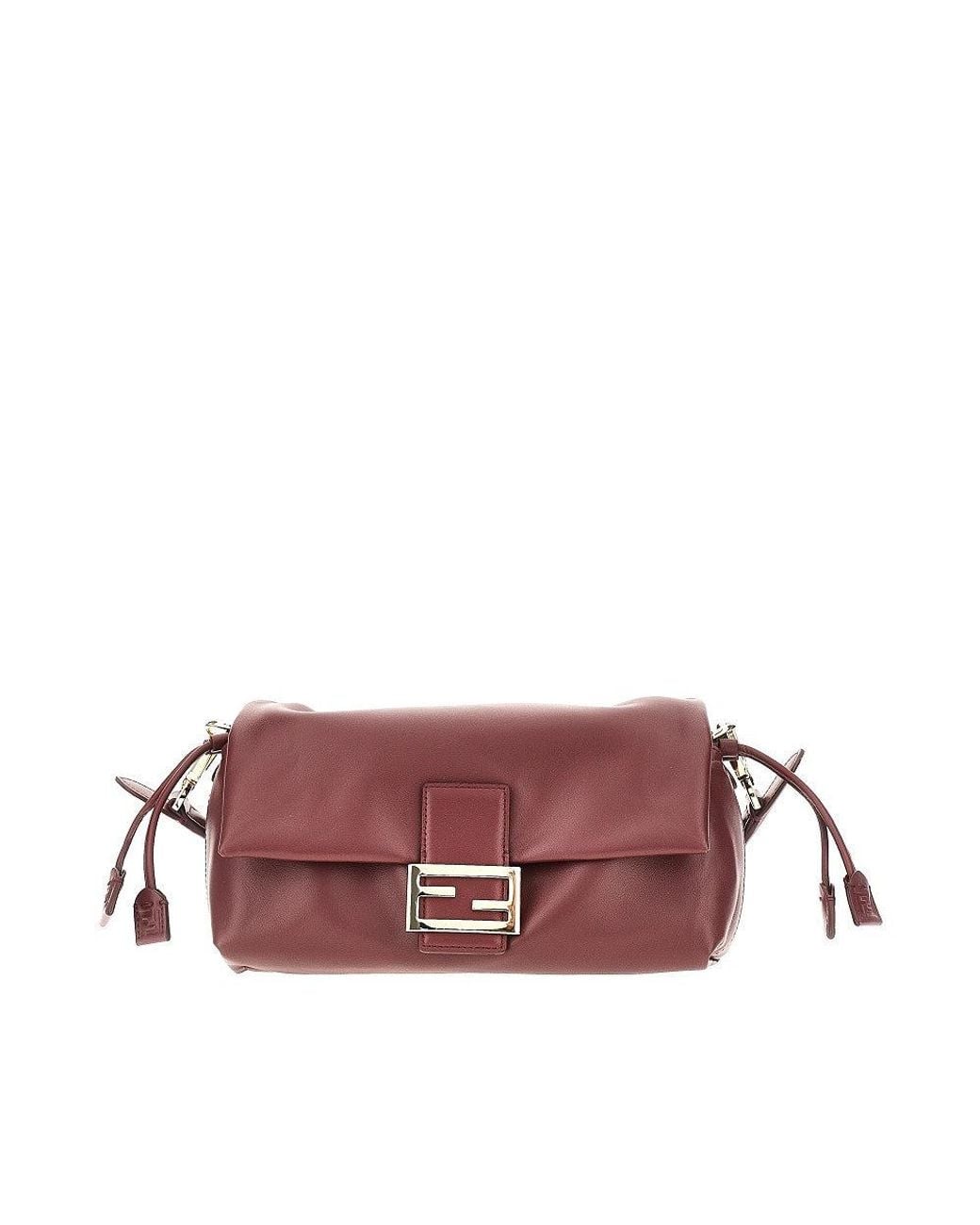 Fendi Purple Medium Leather 'Baguette Soft' Bag