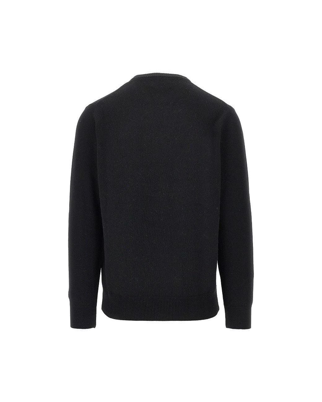 Mc2 Saint Barth Black 'Heron' Wool-Blend Sweater for men