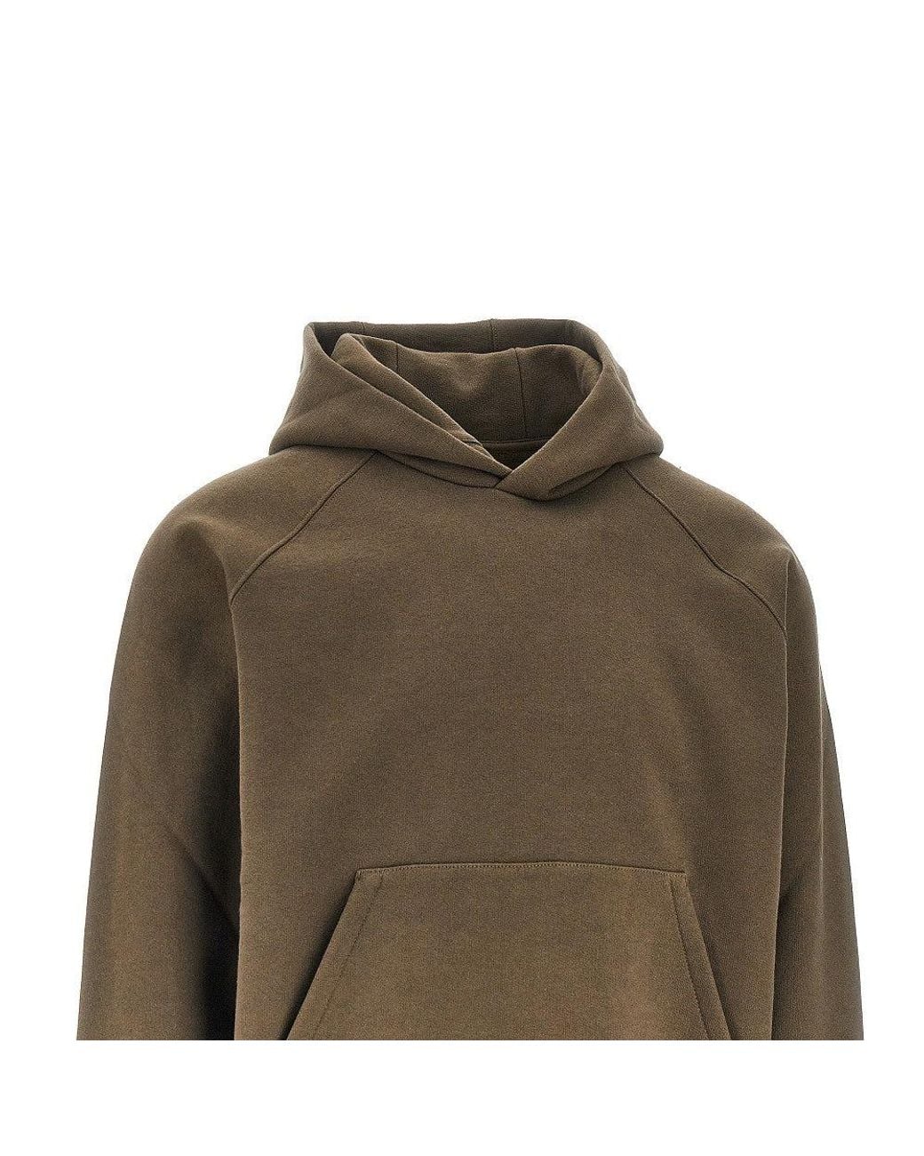 Prada Green Cotton Hoodie for men