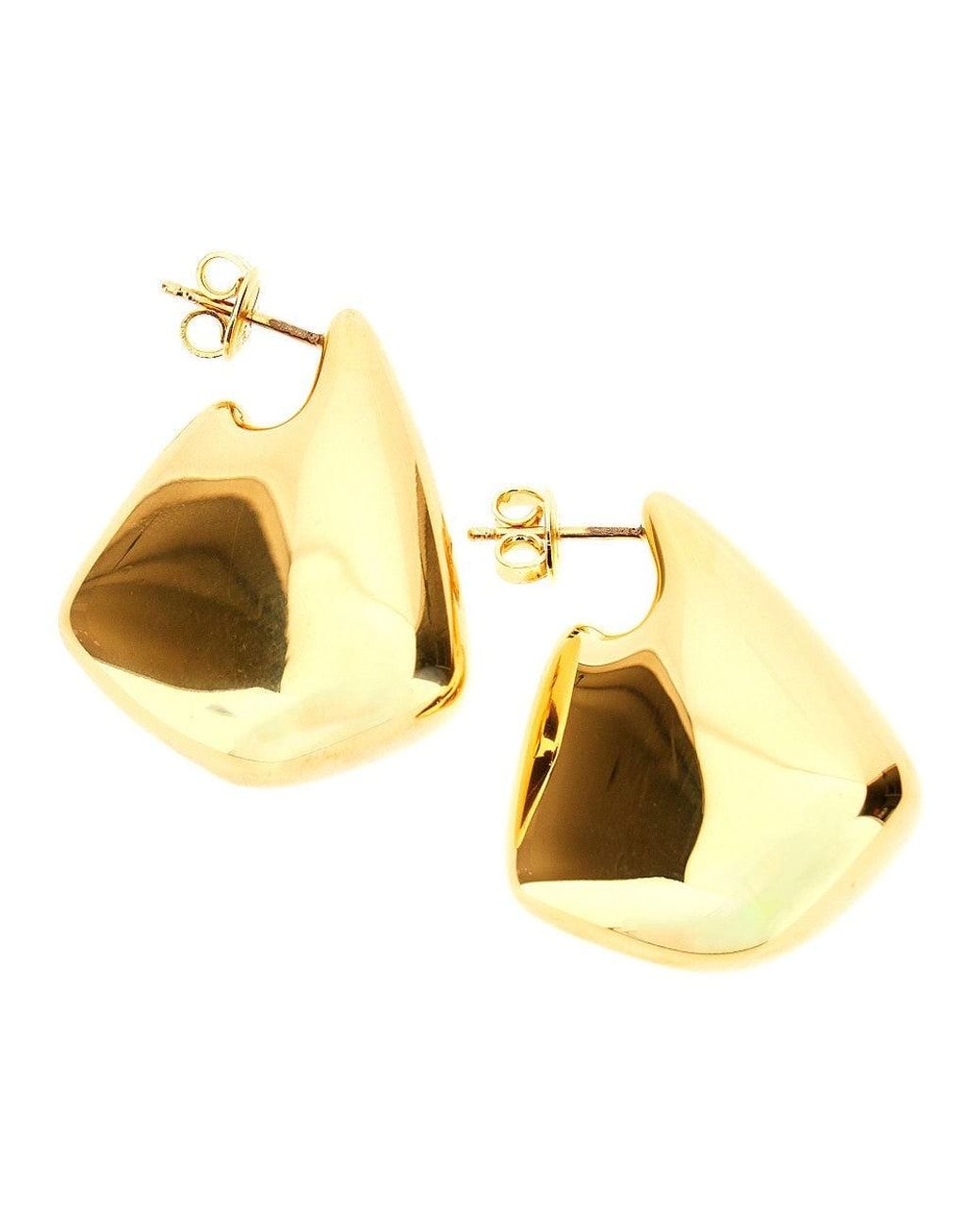 Bottega Veneta Metallic Small 'Fin' Earrings