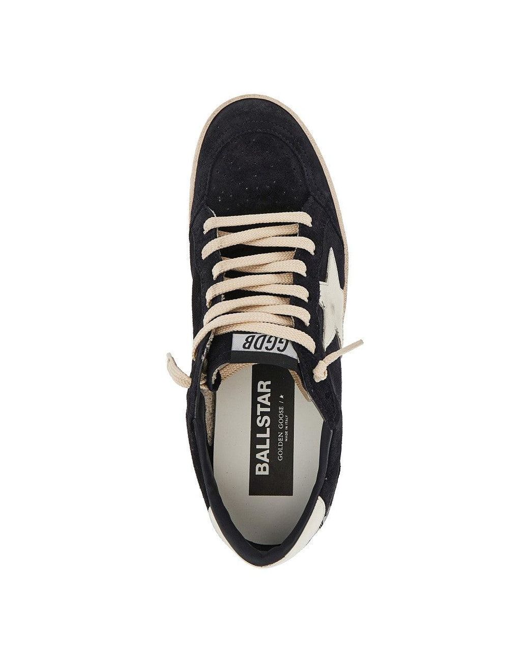 Golden Goose Deluxe Brand Blue 'Ballstar' Suede Leather Sneakers for men