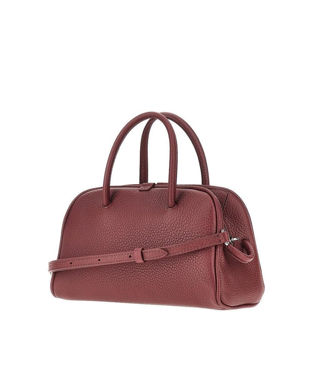 Jacquemus Purple Grained Leather Small 'Turismo' Bag