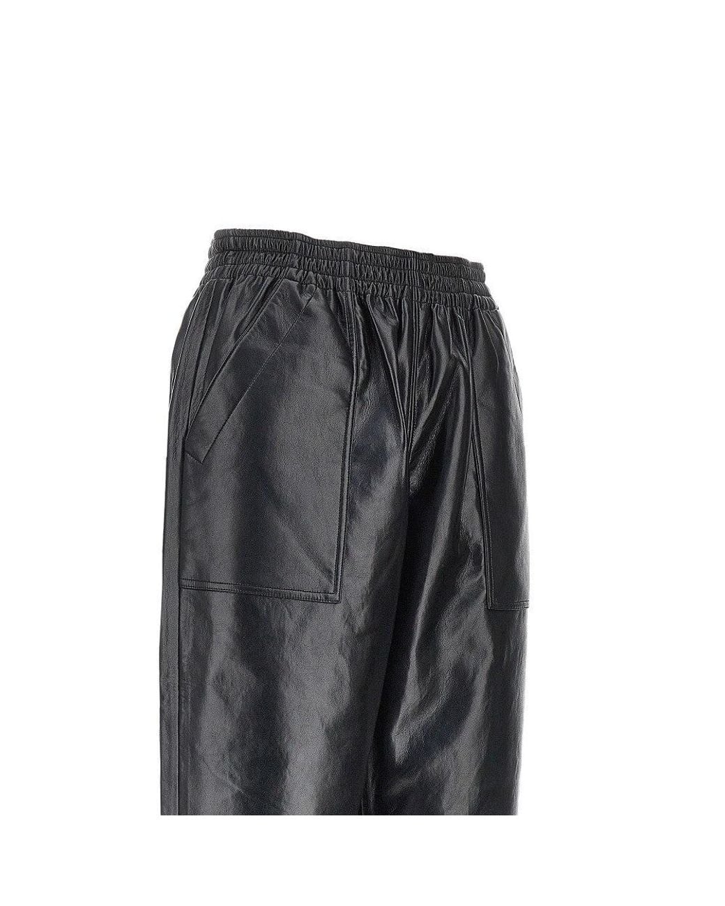 Anine Bing Gray 'Billy' Recycled Leather Pants