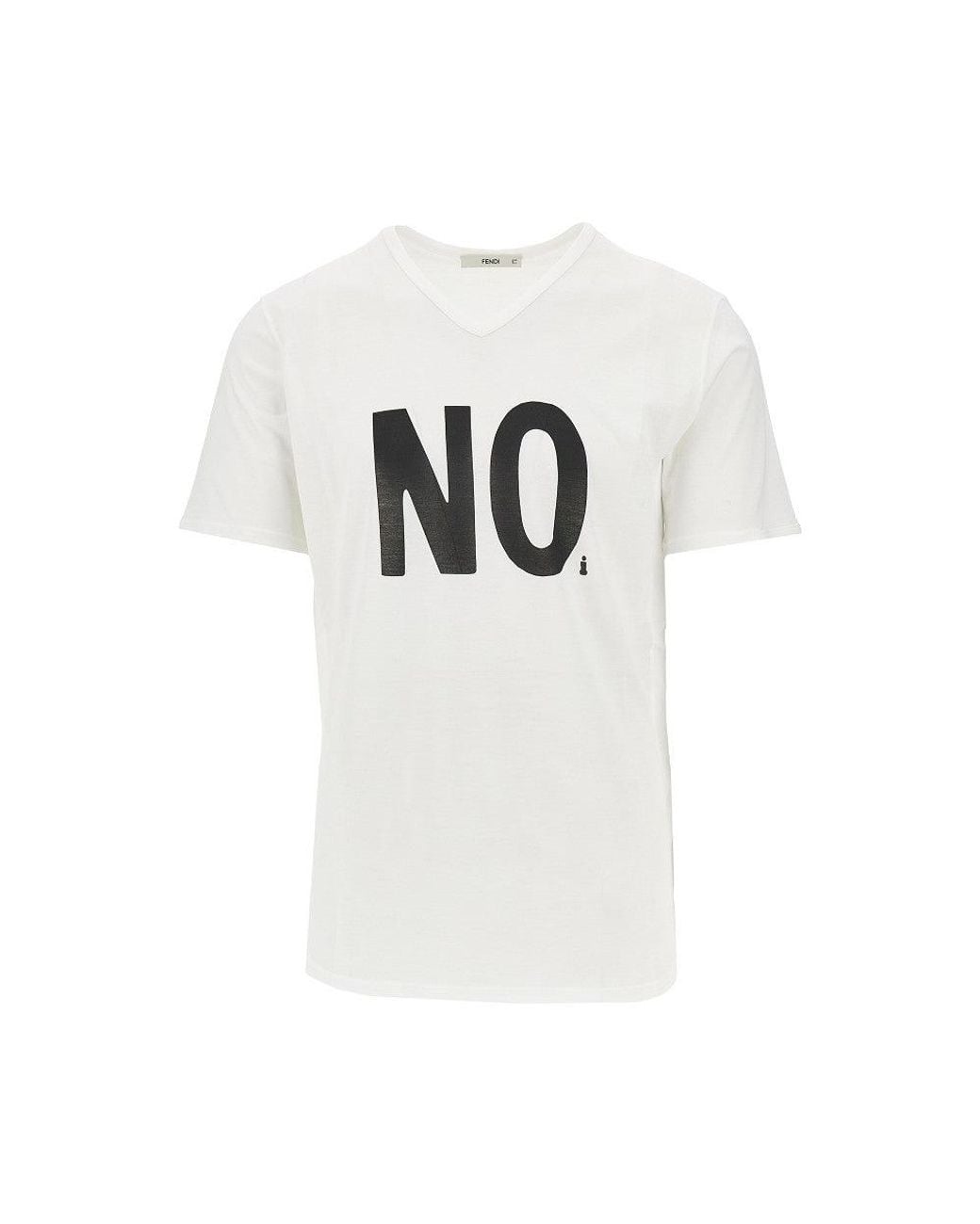 Fendi White 'Noi' Print T-Shirt for men