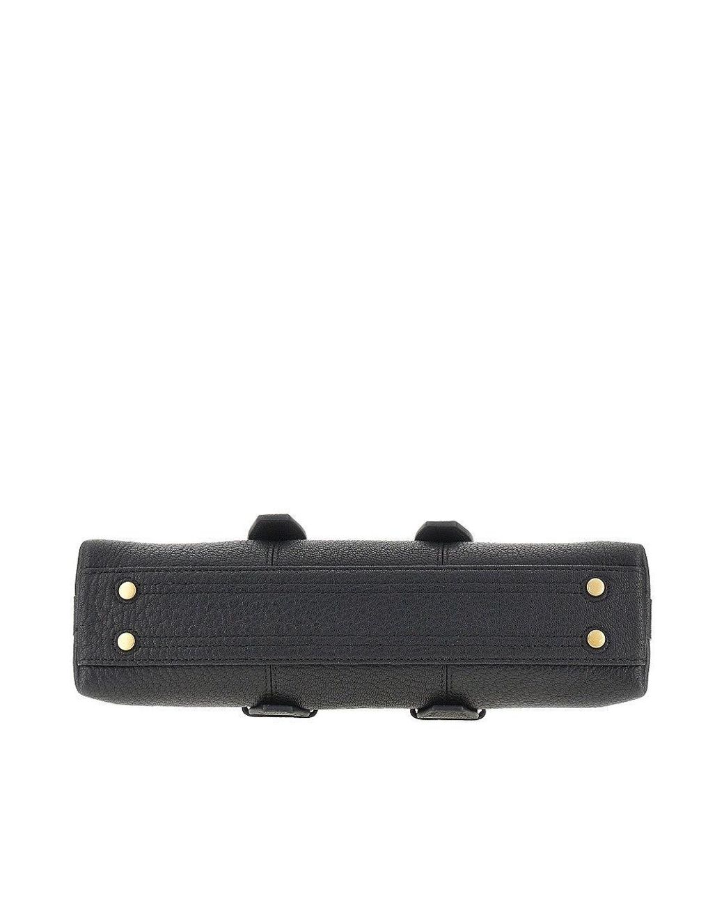 Pinko Black Grained Leather Small 'Escape Bag' Bag