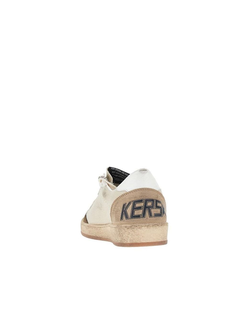 Golden Goose Deluxe Brand Natural 'Ballstar' Leather Sneakers for men