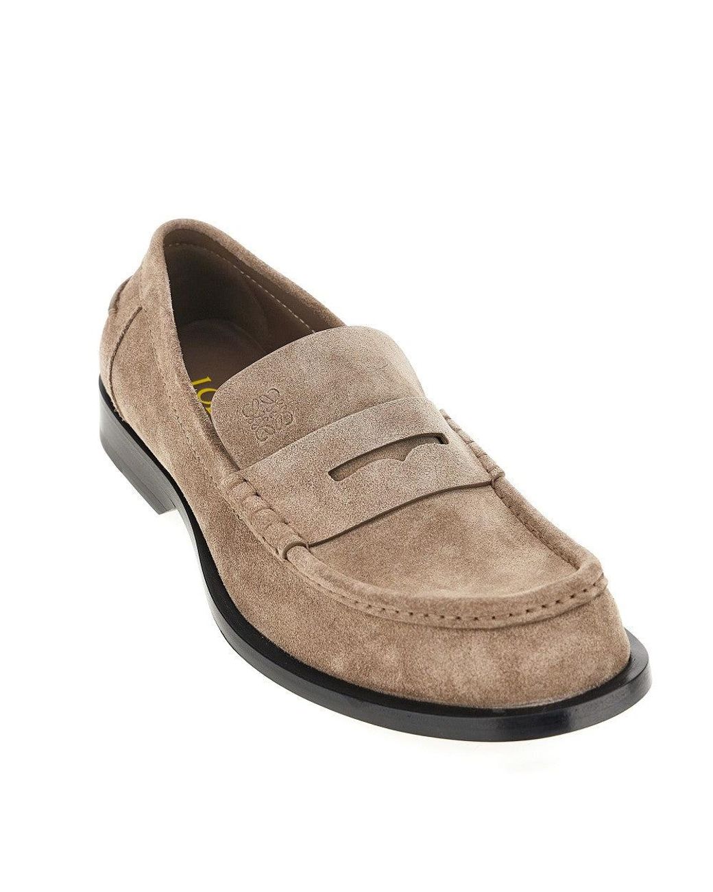 Loewe Gray 'Bobine' Suede Leather Loafers for men
