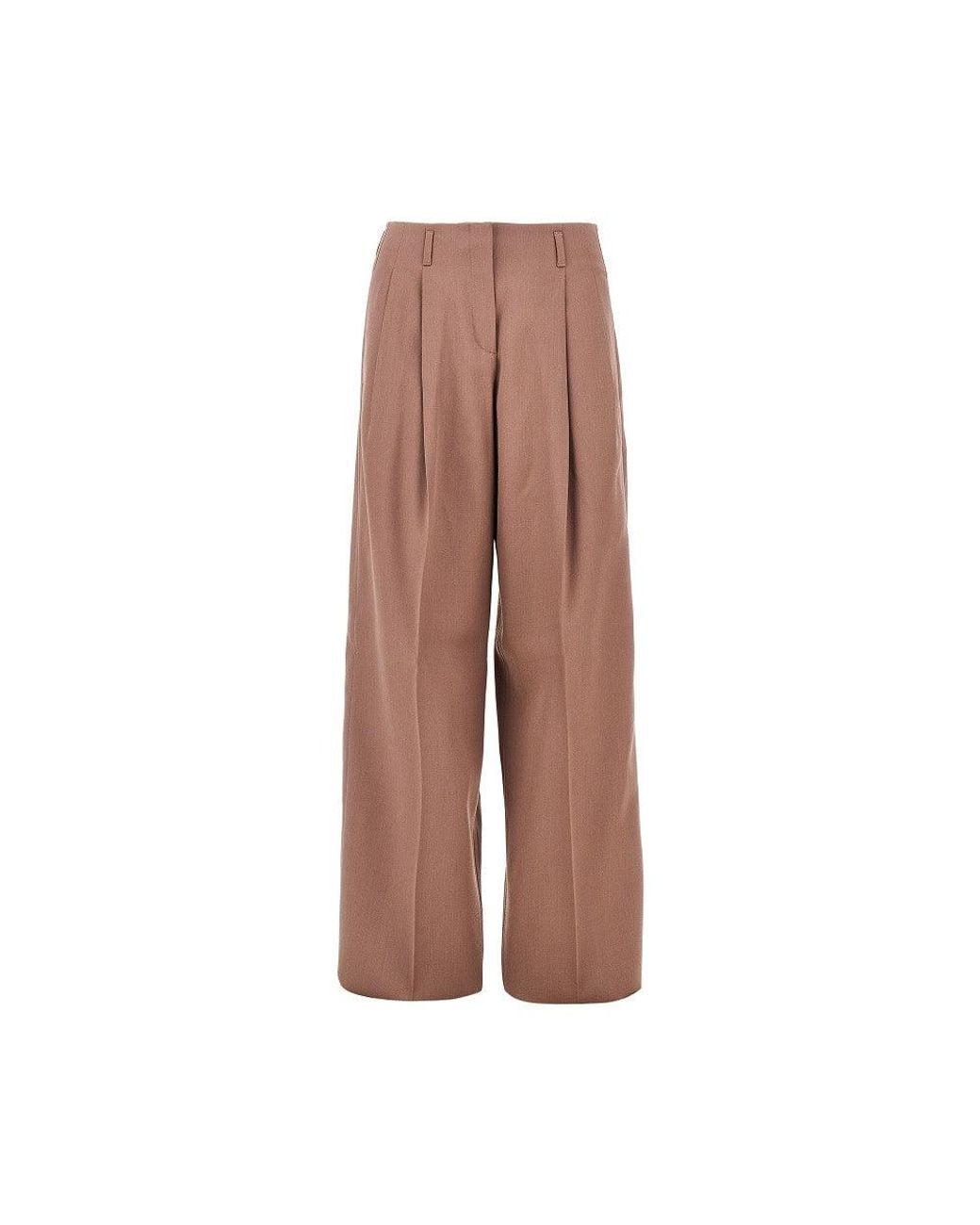 Golden Goose Deluxe Brand Brown 'Flavia' Wide Leg Pants