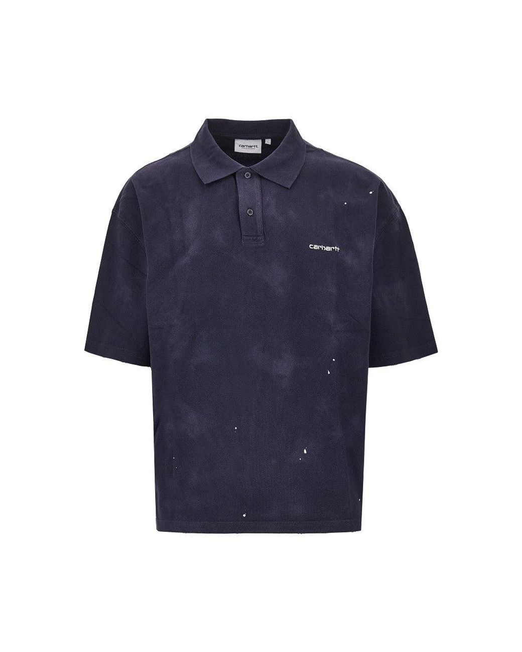 Carhartt Blue 'Painter' Piquet Polo Shirt for men