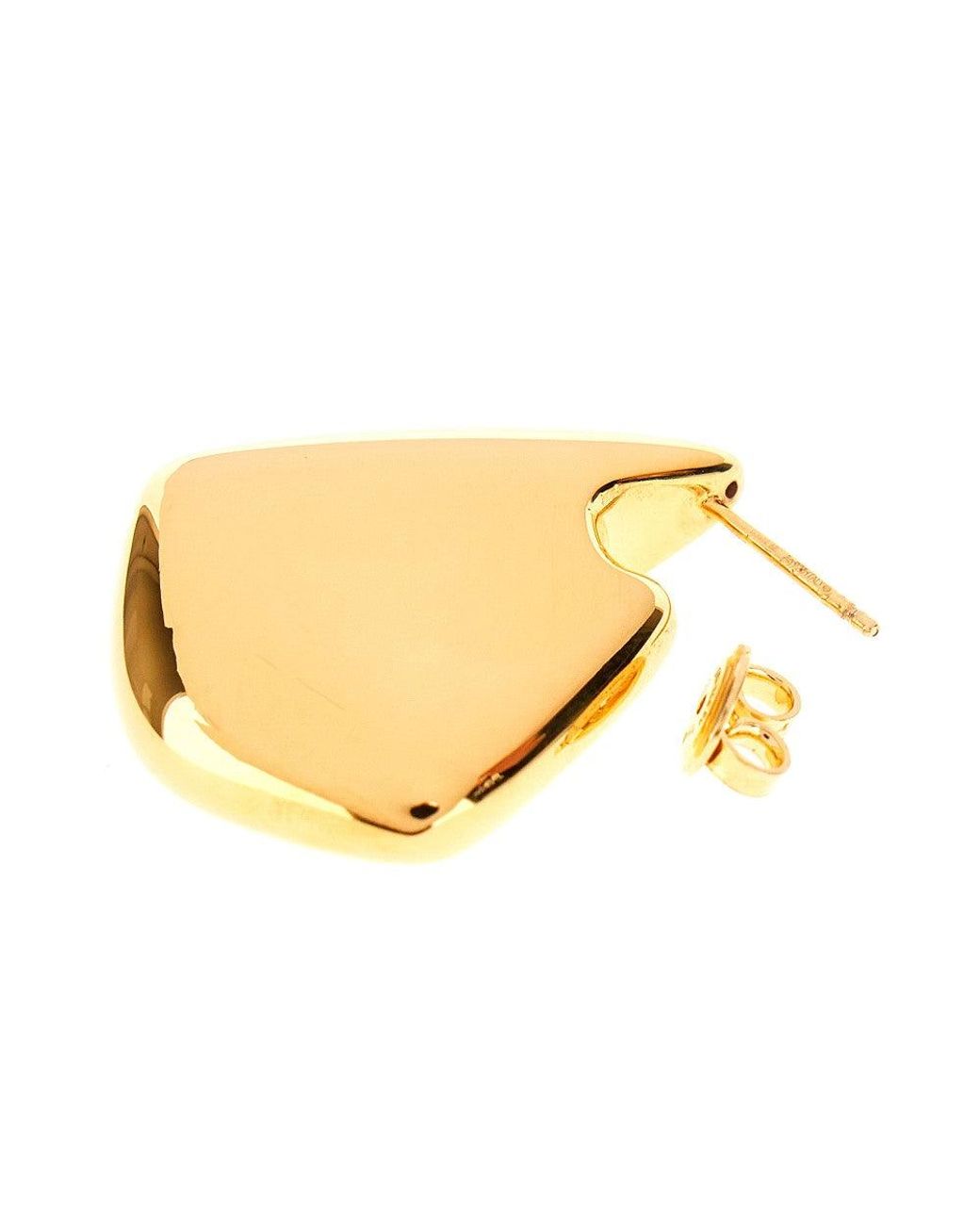 Bottega Veneta Metallic Small 'Fin' Earrings