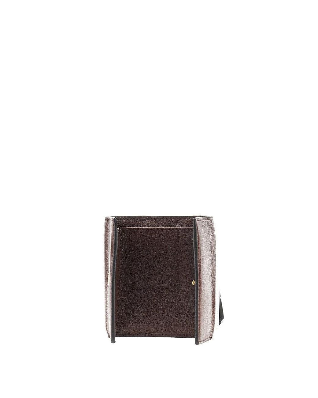Chloé Purple 'Mini Paddington' Tri-Fold Wallet