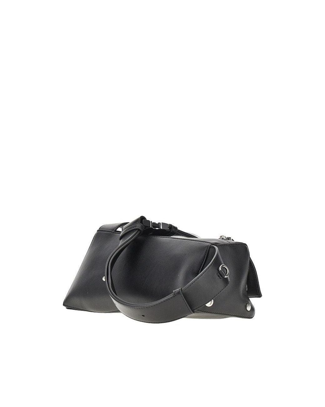 Loewe Black Nappa Leather 'Featherlight Puzzle' Slingbag for men
