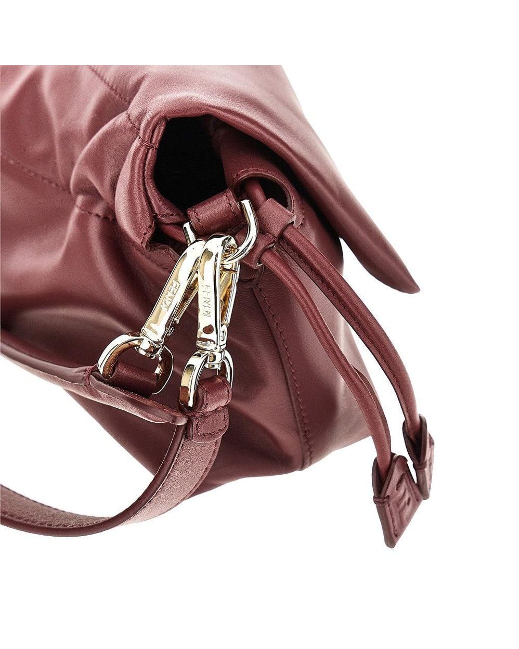 Fendi Purple Medium Leather 'Baguette Soft' Bag