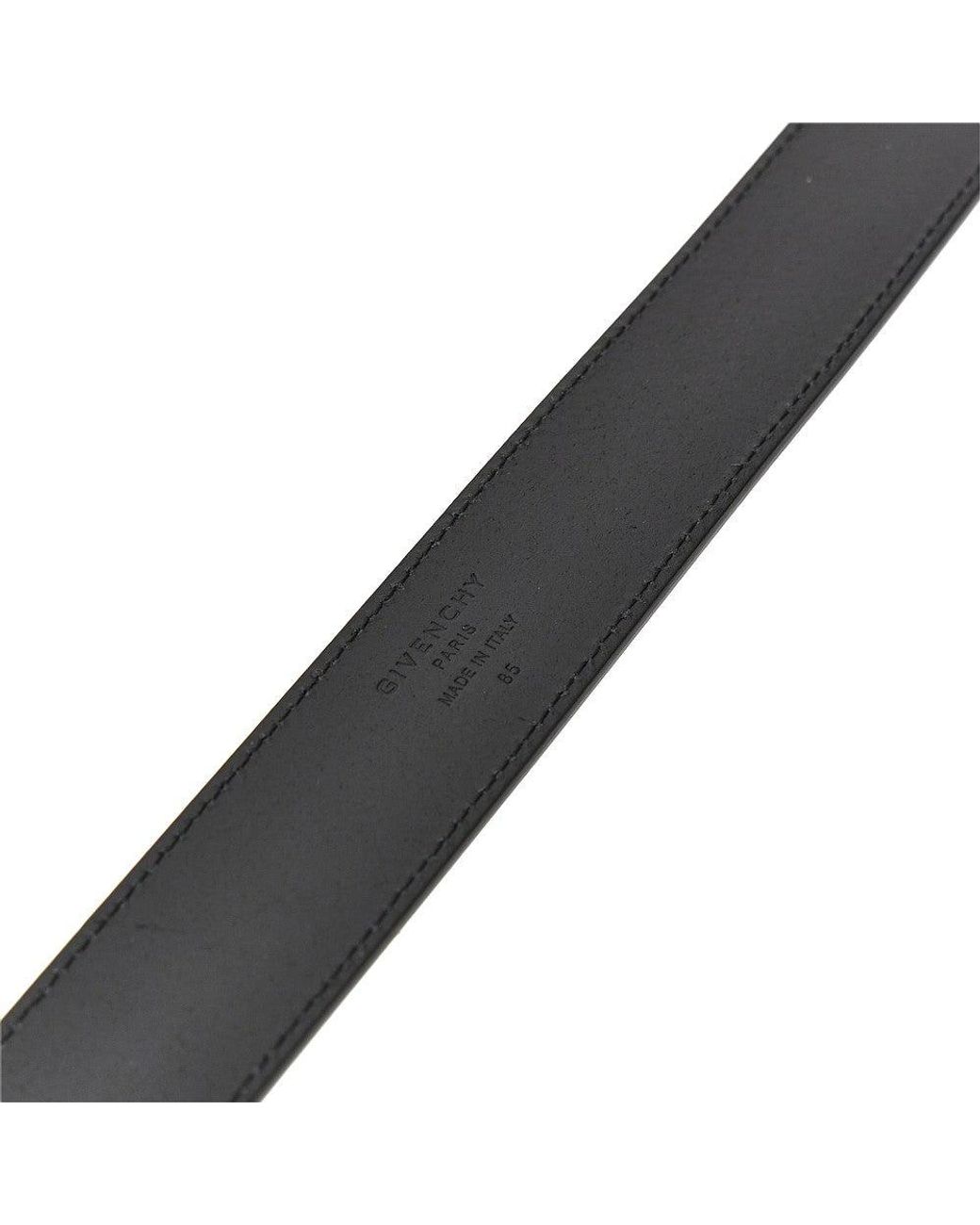 Givenchy Black Leather Classique Belt for men