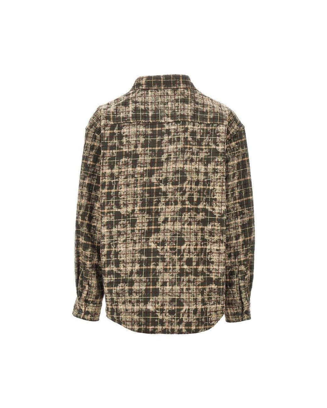 Woodbird Green 'Wbjong Wash' Check Cotton Shirt for men