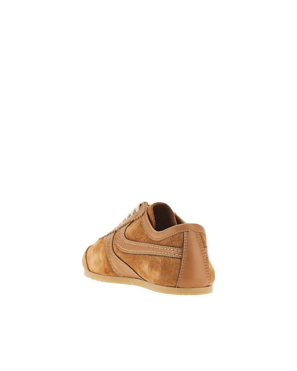 Dries Van Noten Brown Suede Leather Sneakers