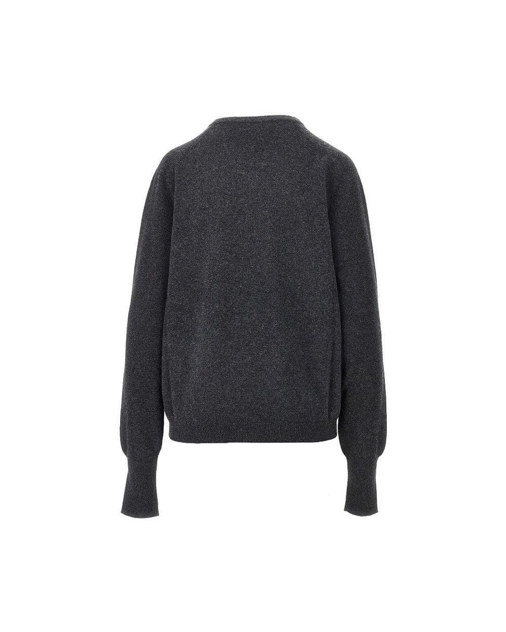 Gucci Blue V-Neck Cashmere Sweater