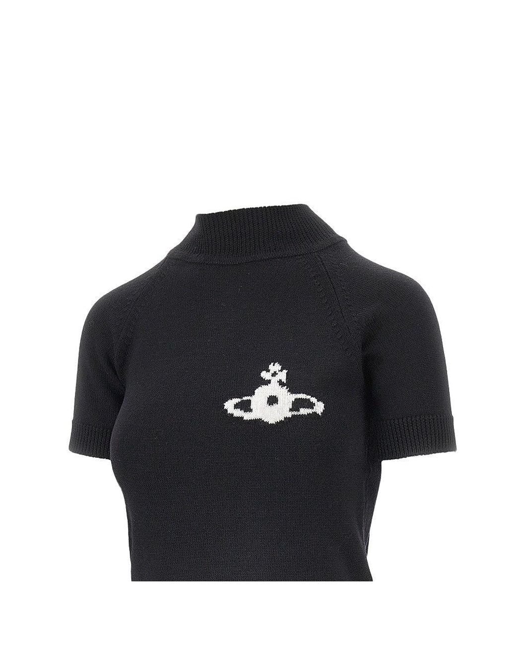 Vivienne Westwood Black 'Bea' Turtleneck Knitted Top