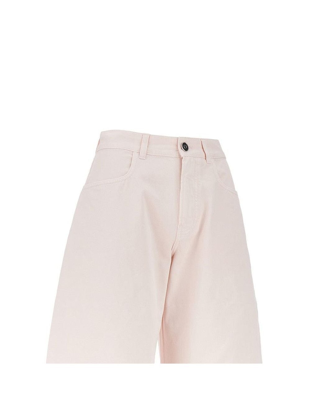 Alaïa White Denim Rounded Pants