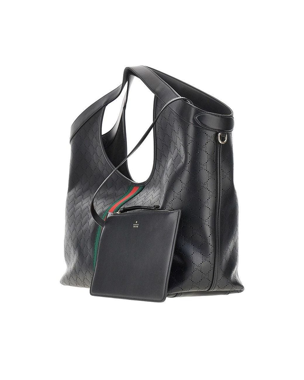 Gucci Large Giglio' Shopping Bag in Black | Lyst UK