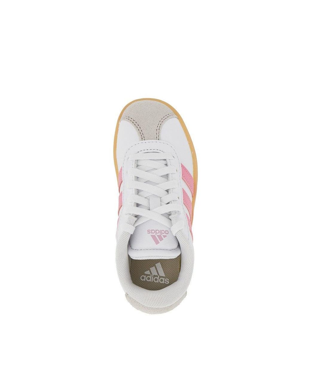 Adidas Originals Pink 'Vl Court 3.0' Leather Sneakers Kids