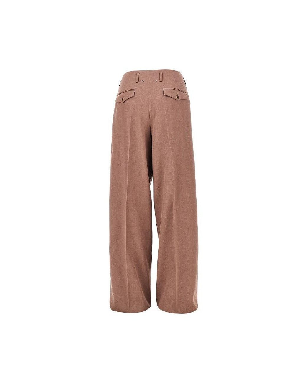 Golden Goose Deluxe Brand Brown 'Flavia' Wide Leg Pants