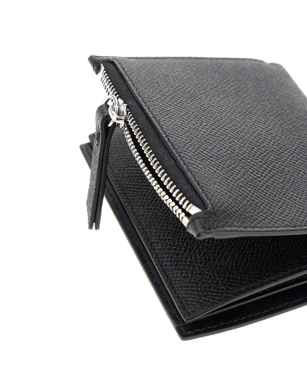 Maison Margiela Black 'Four Stitches' Booklet Wallet