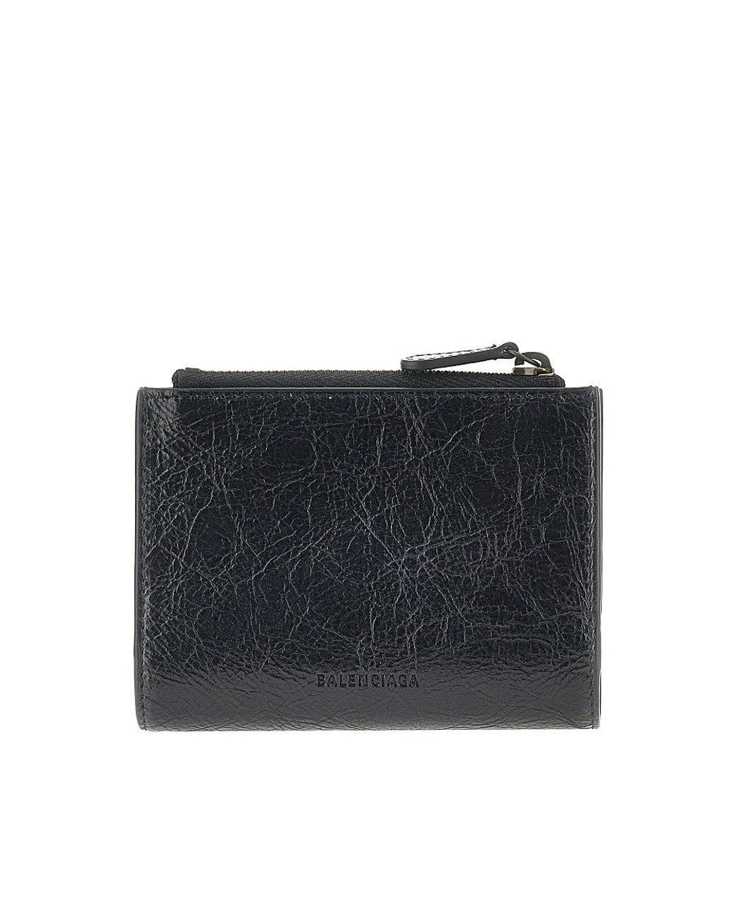 Balenciaga Blue 'Le City' Leather Bi-Fold Wallet