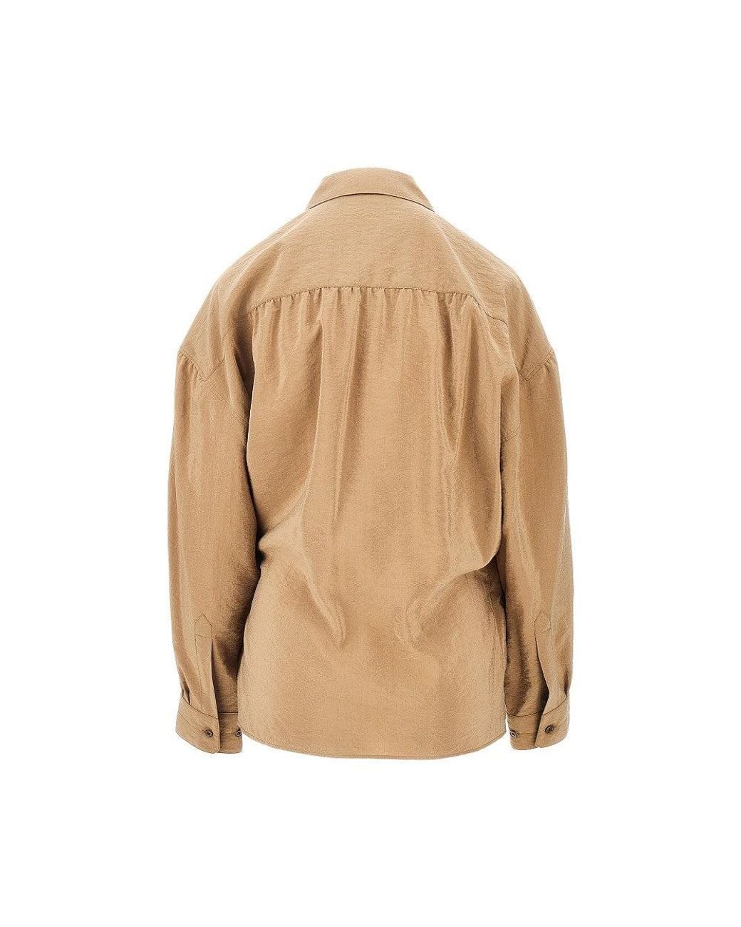 Lemaire Natural Cotton And Silk Twisted Shirt
