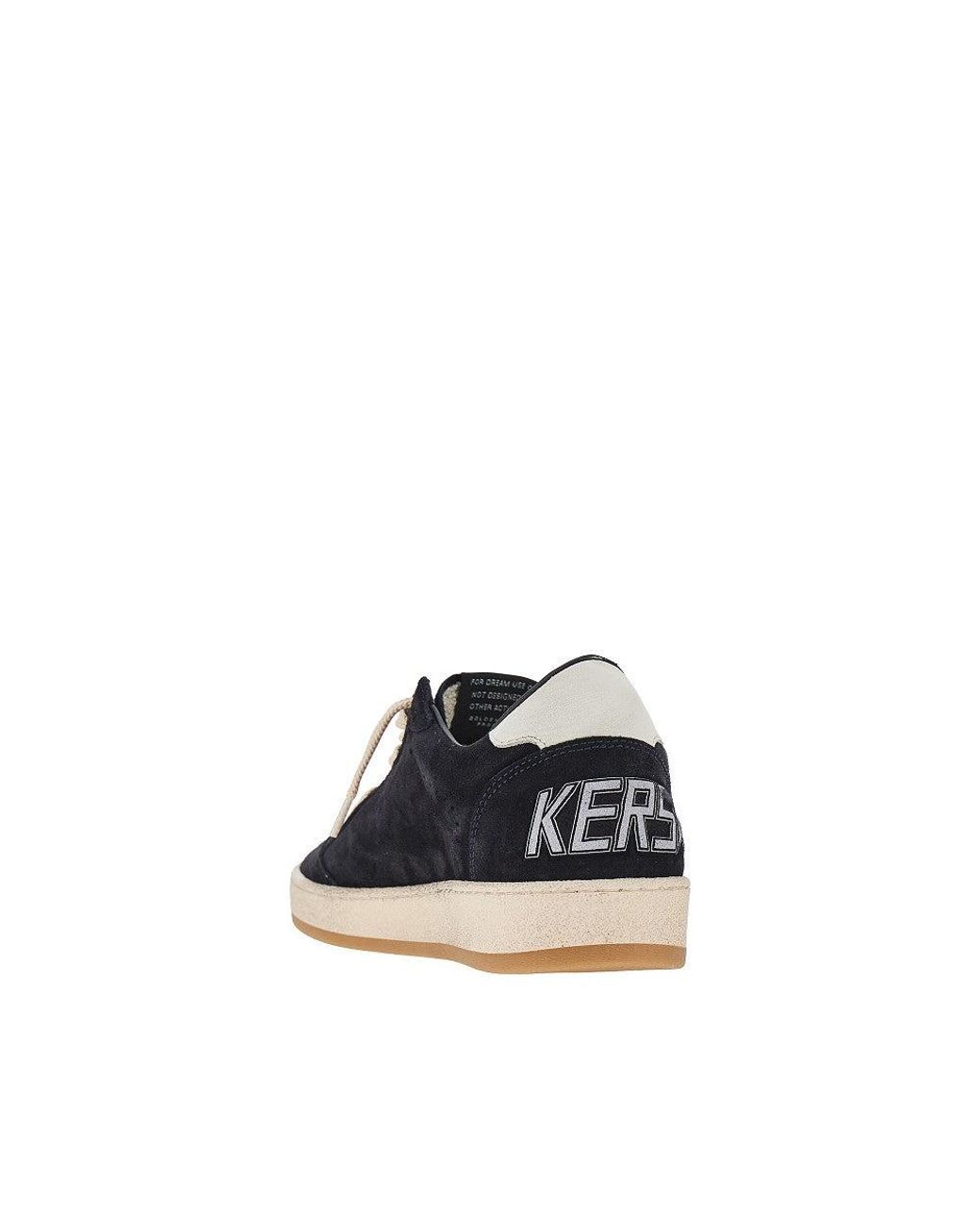 Golden Goose Deluxe Brand Blue 'Ballstar' Suede Leather Sneakers for men