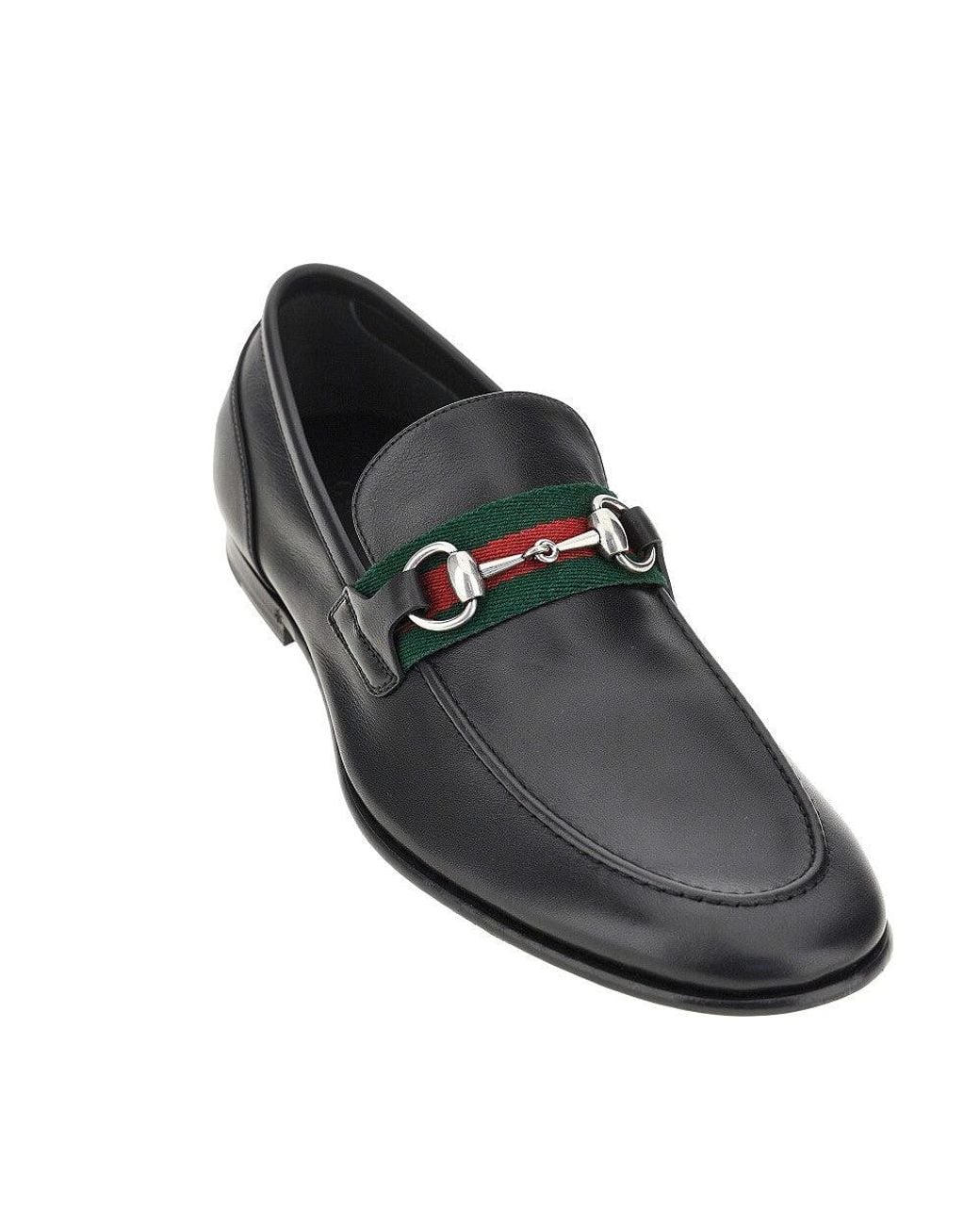Gucci Blue Leather 'Como' Loafers 7 for men