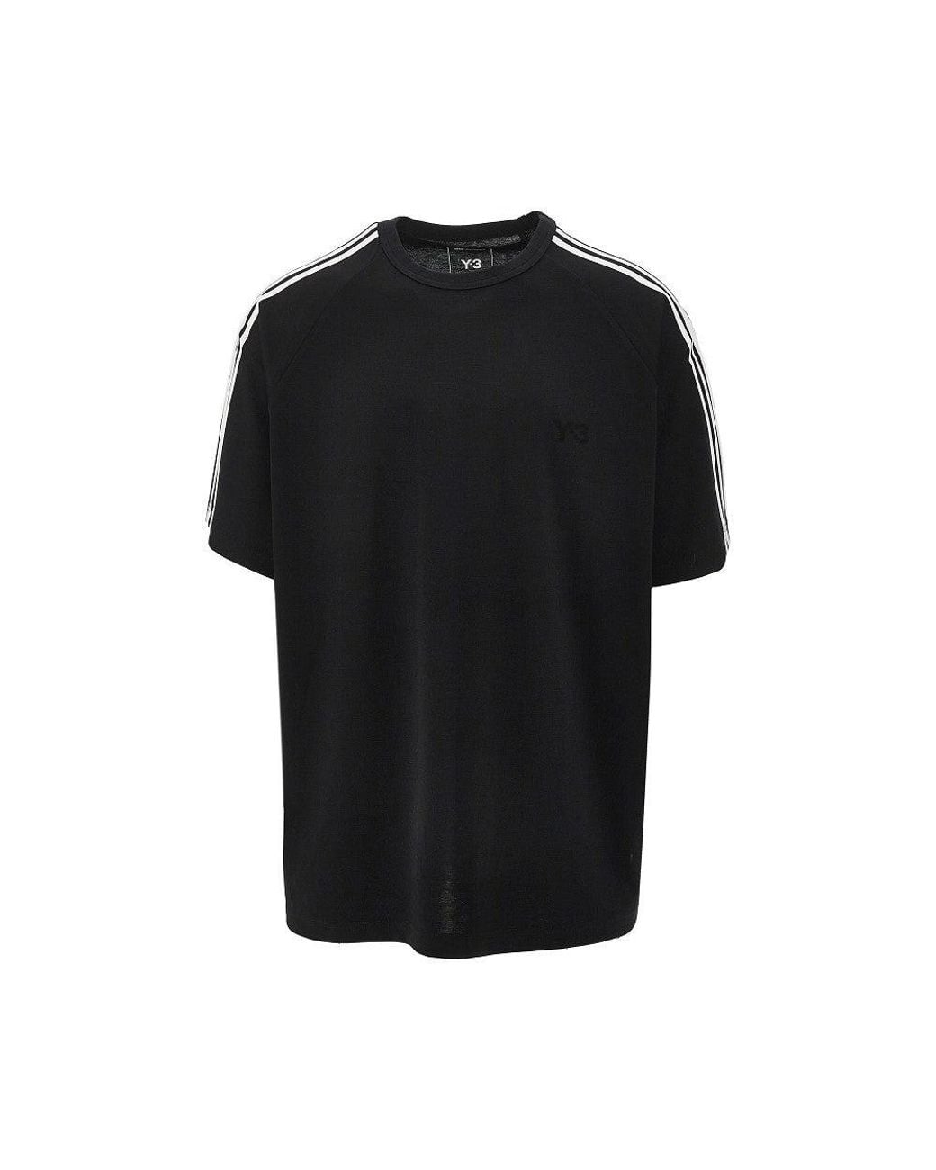 Y-3 Black Wool-Blend Jersey T-Shirt for men