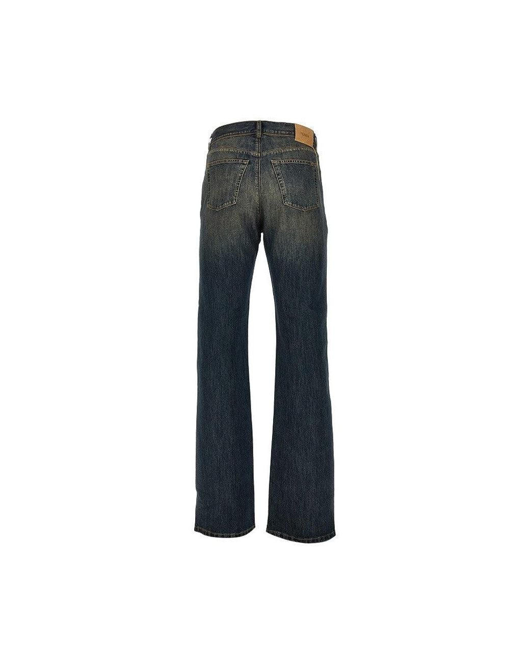 Fendi Blue Bananatex Denim Pants for men